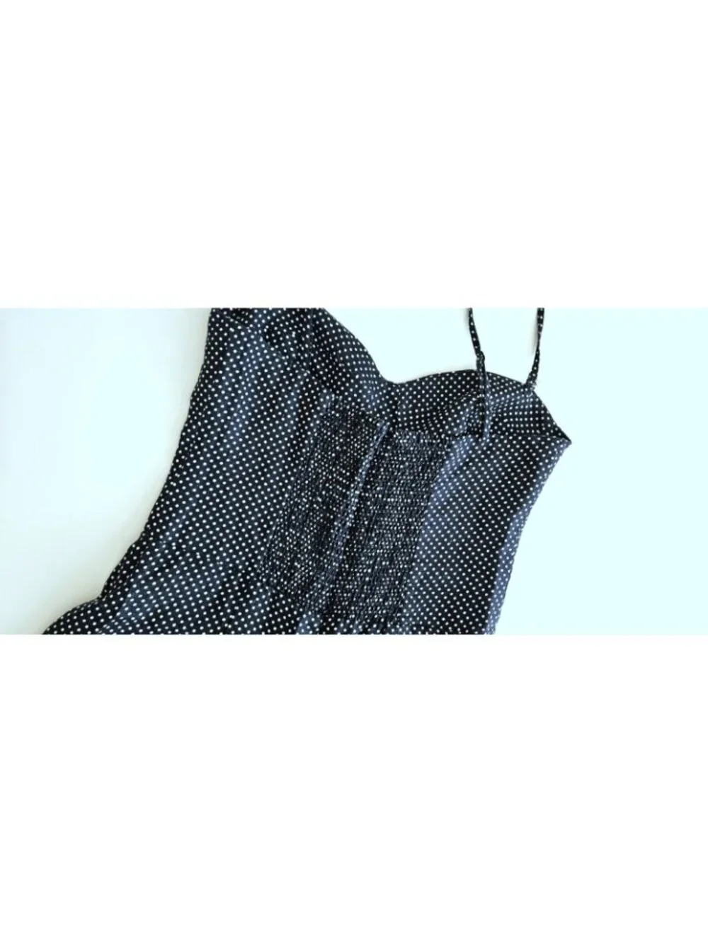 Reformation 6 Navy Pindot Kylie Linen Romper Jumpsuit